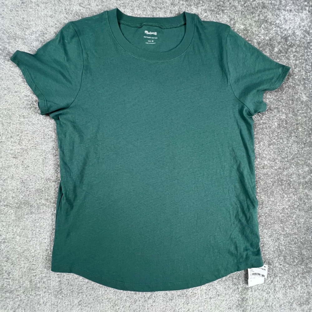 Madewell Softfade Cotton Tee Green Short Sleeve Crew Neck P0963 Mens Size M